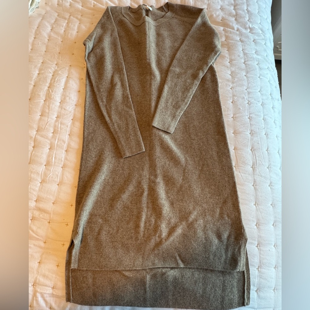 Madewell Taupe Knit Sweaterdress